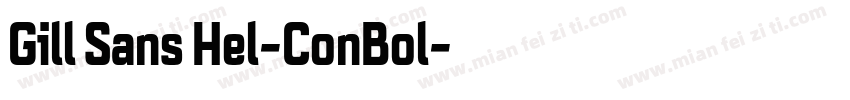 Gill Sans Hel-ConBol字体转换